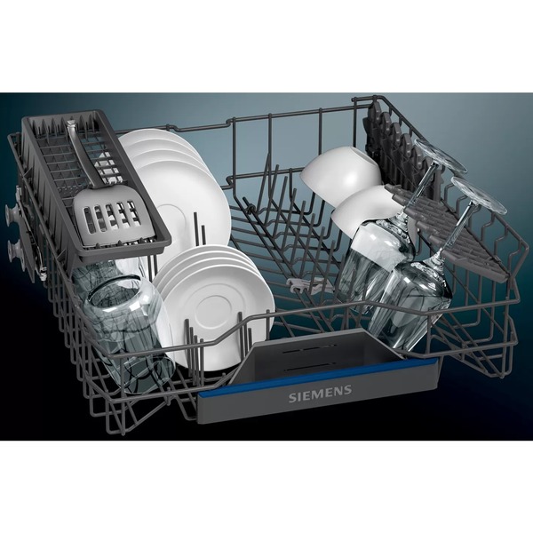 Siemens SN43ES15AE iQ300, Spülmaschine edelstahl/schwarz, Home Connect