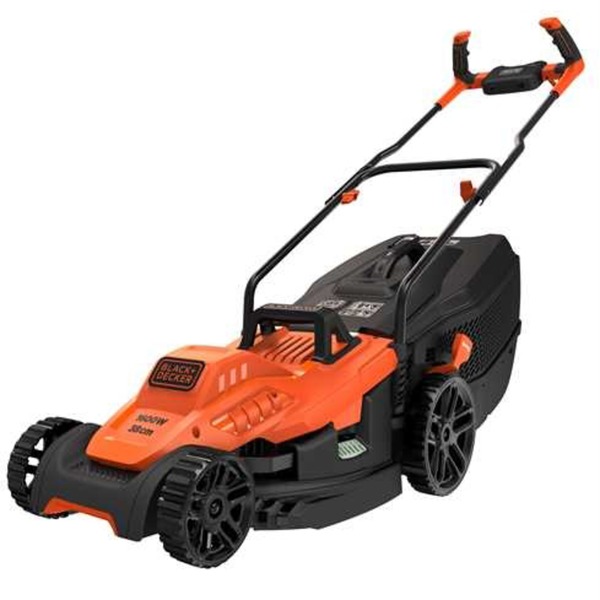 BLACK+DECKER Rasenmäher BEMW471BHQS, 38cm orange/schwarz, 1.600 Watt