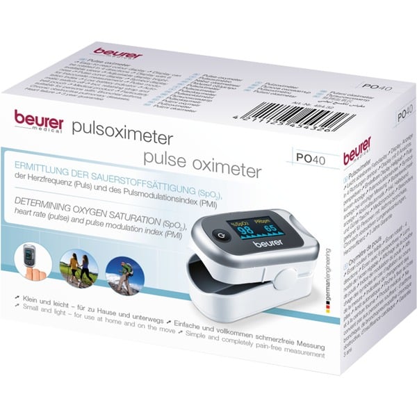 Beurer PO 40, Pulsoximeter silber
