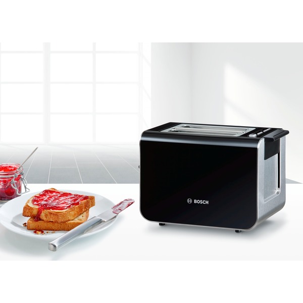 Bosch Home Toaster TAT8613 edelstahl/schwarz, Retail