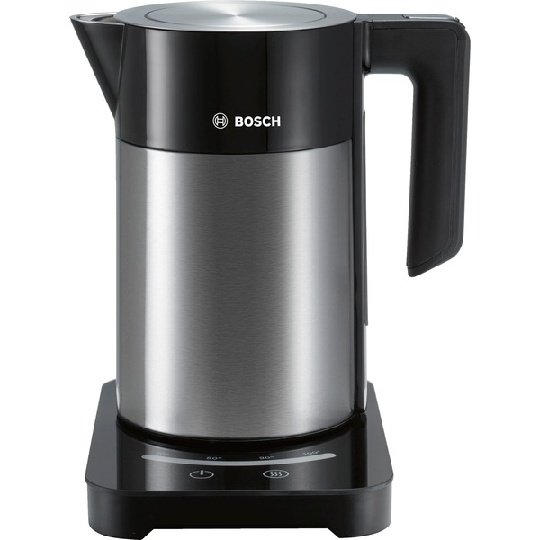 Bosch Home Wasserkocher TWK7203 edelstahl/schwarz, 2.200 Watt, 1,7 