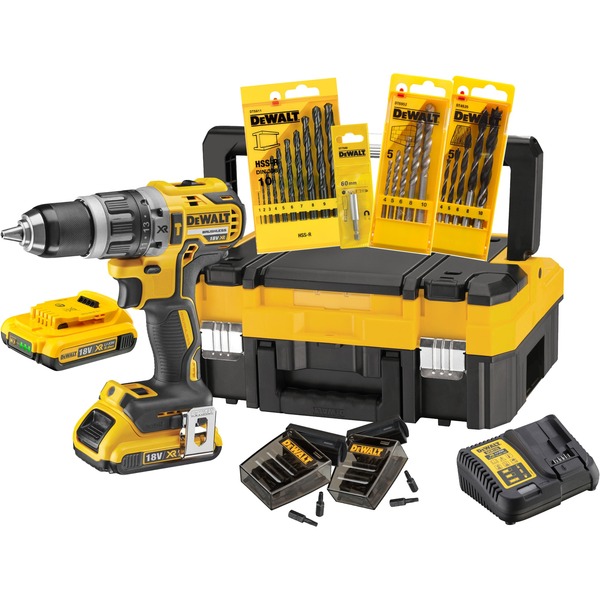 DEWALT Akku-Schlagbohrschrauber Set DCK796D2T, 18Volt gelb/schwarz  