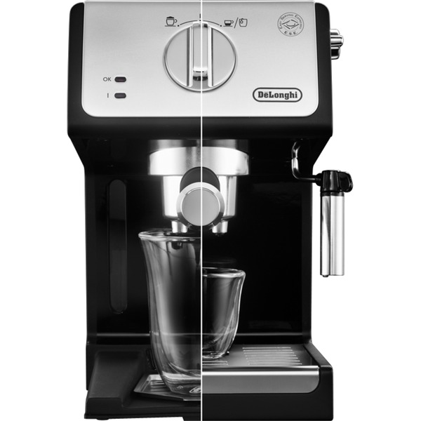 DeLonghi Active Line ECP 33.21.BK, Espressomaschine schwarz/silber