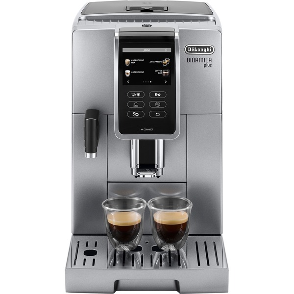 De Longhi Dinamica Plus Ecam 370.95 S DeLonghi Dinamica Plus ECAM 370.95.S, Vollautomat silber