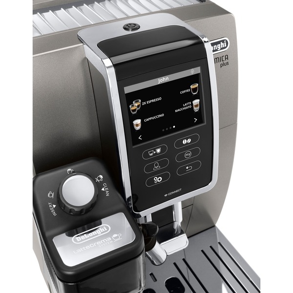 Delonghi Dinamica Plus Ecam 370.95 T Test DeLonghi Dinamica Plus ECAM 370.95.T, Vollautomat titan