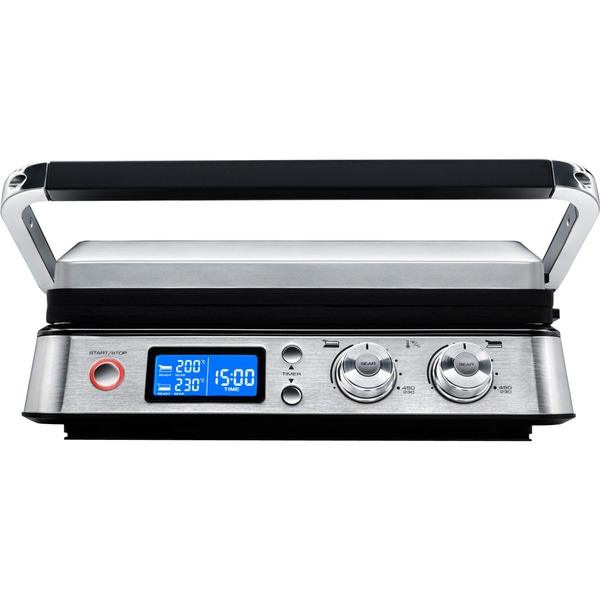 DeLonghi MultiGrill CGH1030D, Kontaktgrill silber/schwarz, 2.000 Watt