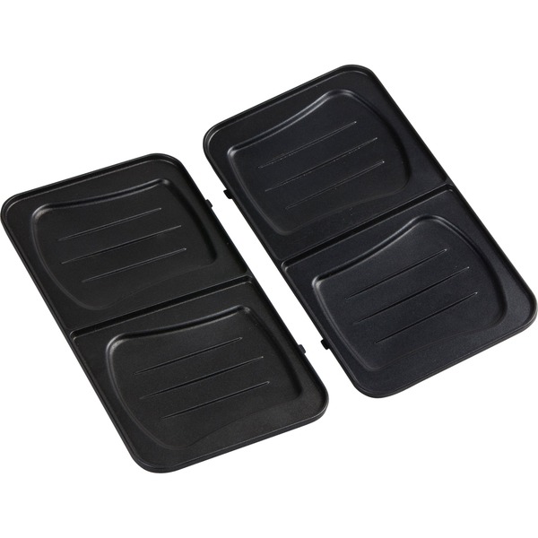 Domo Sandwichtoaster 3in1 DO9136C, Sandwichmaker edelstahl/schwarz