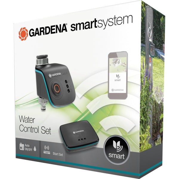 GARDENA Bewässerungssteuerung smart Water Control Set grau/türkis, 2
