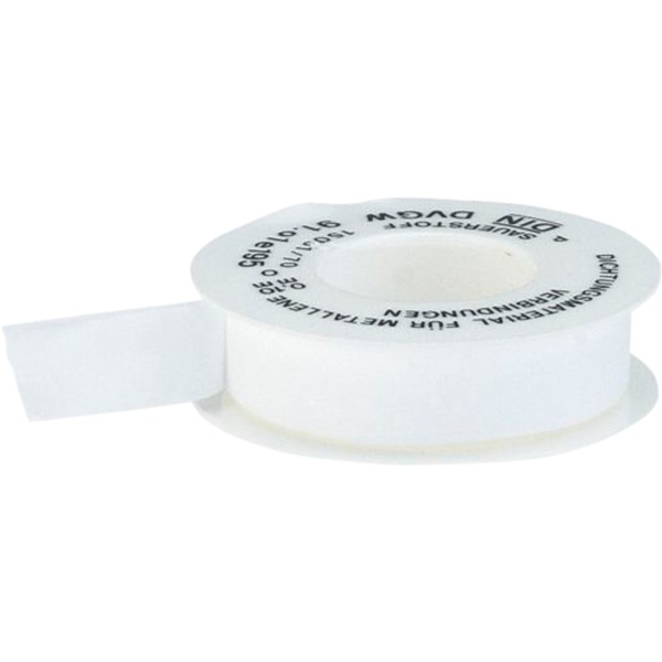 TBS - PTFE-Gewindedichtband FRp (Feingewinde) 1 Stück Weißer Kern/gelbe