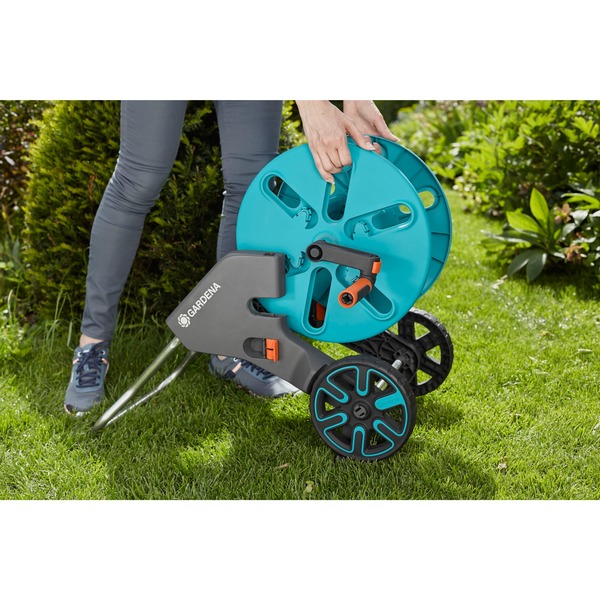 GARDENA Schlauchwagen CleverRoll M Easy Set türkis/grau, 20 Meter, mit