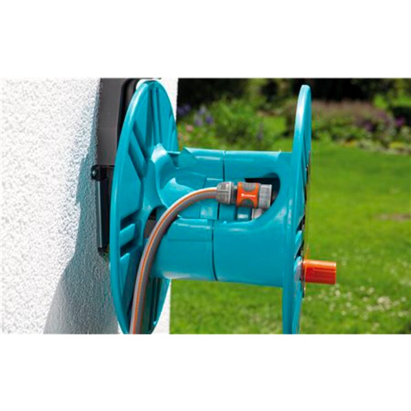 GARDENA WandSchlauchtrommel 60 mit Schlauchführungsrolle Classic