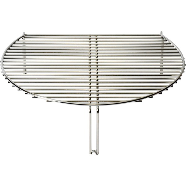 YNNI Kamado Grillrost Für Obere Zweite Ebene - 11x46cm, Passt Für Grills Ab 58,4cm, Perfektes Zubehör Für Mehr Grillfläche