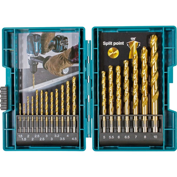 NORTOOLS HSS Metallbohrer-Satz 13-teilig - 1,5-6,5mm Mit Aufbewahrungsbox