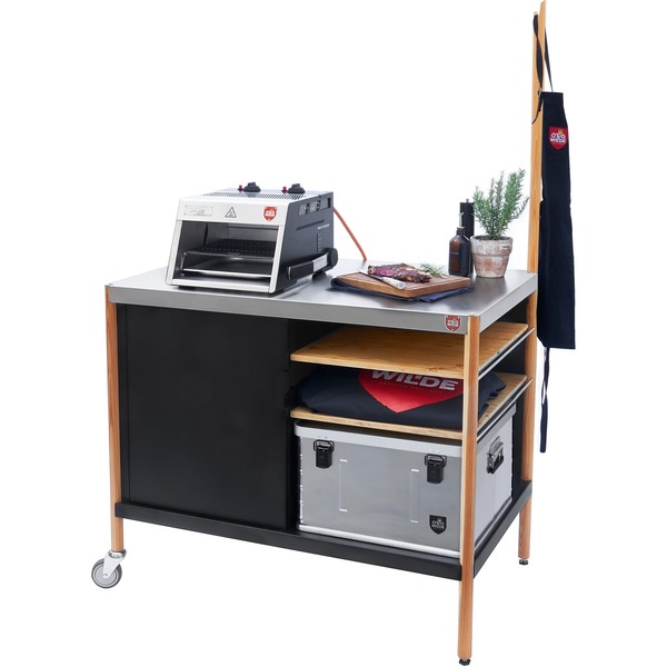 Otto Wilde Grillers Ottos Grillstand 100024, GrillUntergestell holz/silber
