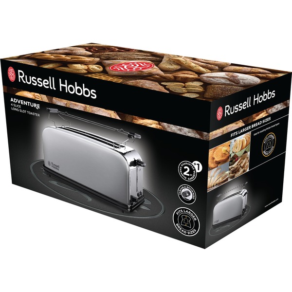 Russell Hobbs 2SchlitzLangschlitzToaster 2361056 edelstahl