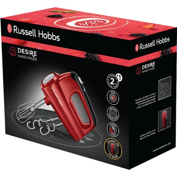 Russell Hobbs Desire Handmixer 2467056 rot/schwarz