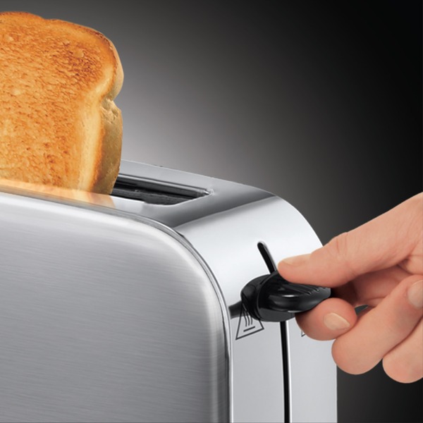 Russell Hobbs LangschlitzToaster 2139656 edelstahl gebürstet/schwarz