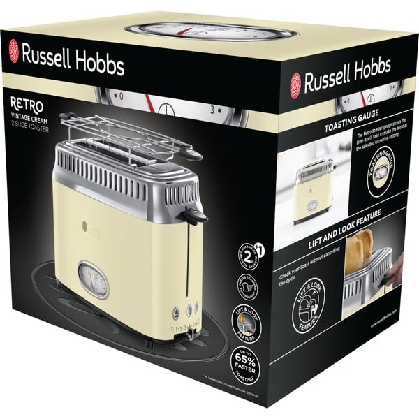 Russell Hobbs Toaster 2168256 creme/edelstahl