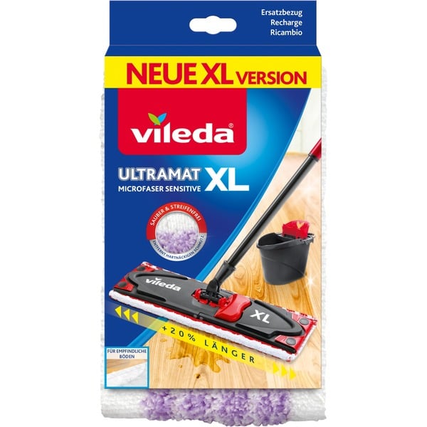 Vileda Ultramat XL Sensitive Ersatz-Wischbezug (für Ultramat XL Flachwischer) Vileda Ultramat XL Sensitive Ersatz-Wischbezug (für Ultramat XL Flachwischer)