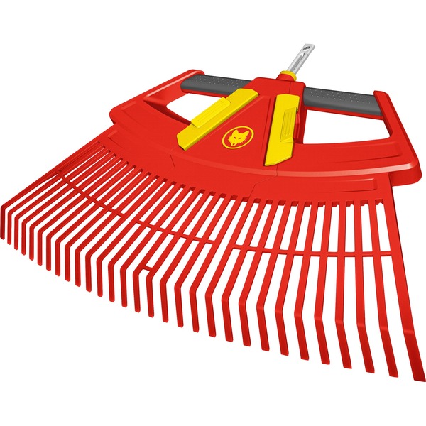 WOLFGarten Laubrechen 4in1 multistar, Besen rot/gelb, 76cm
