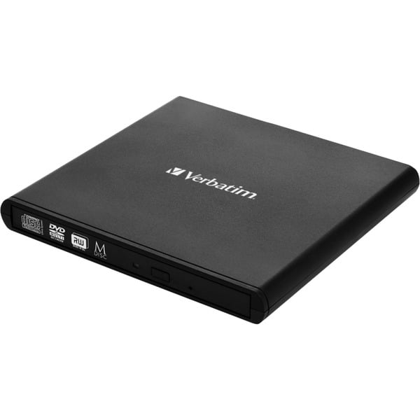 Verbatim External Slimline Cd Dvd Writer Externer Dvd Brenner Schwarz