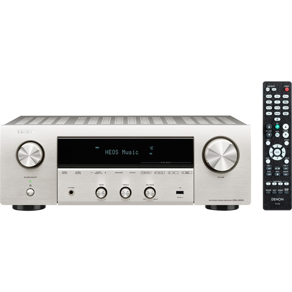 Denon DRA800, Netzwerkplayer silber, 100 Watt, Stereo