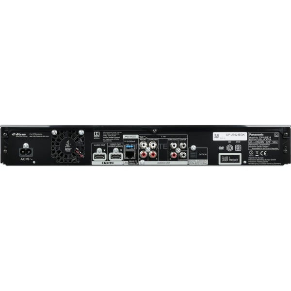 Panasonic DPUB824, BlurayPlayer schwarz, WLAN, LAN, HDMI, HDR, Dolby