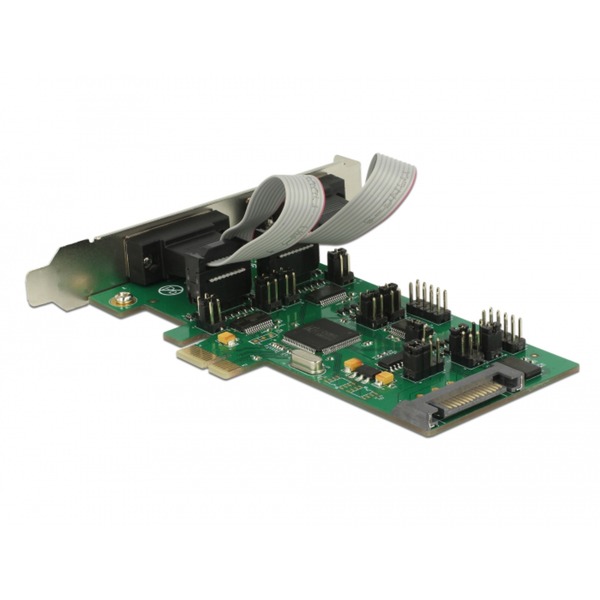 DeLOCK PCI Express Karte > 3 x Seriell RS-232 + 1 x TTL 3,3 V / RS-232
