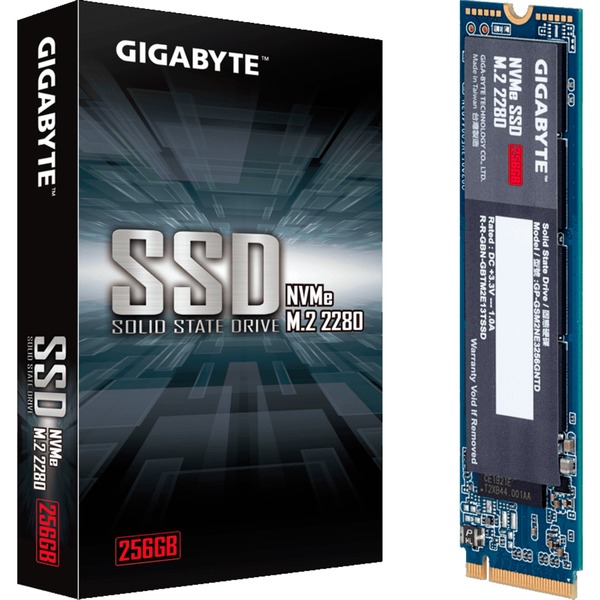 GIGABYTE NVMe SSD 256 GB PCIe 3.0 x4, NVMe 1.3, M.2 2280 