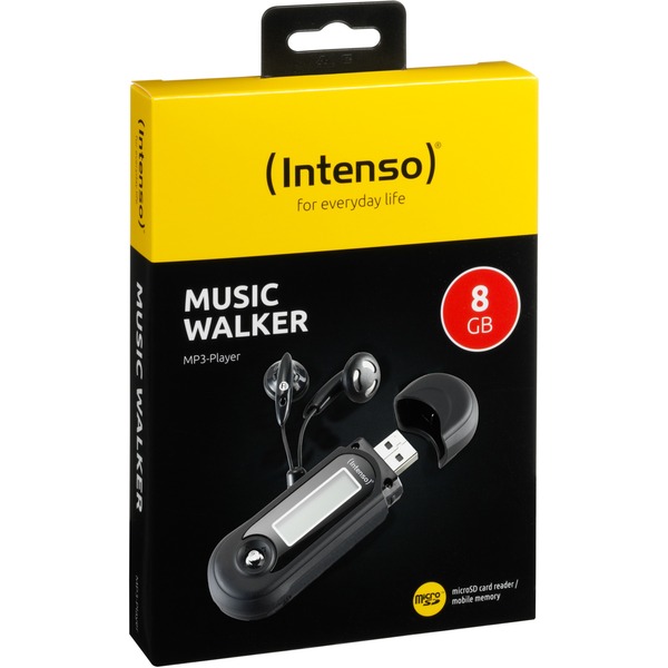 Intenso Music Walker, MP3Player schwarz, 8GB (in Form von microSD Karte)