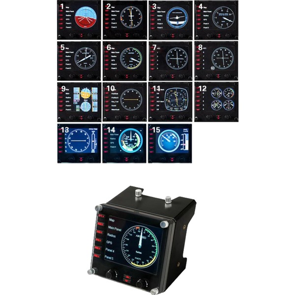 Logitech Gaming G Saitek PRO Flight Instrument Panel, Instrumentenpanel
