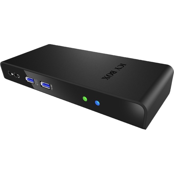 ICY BOX USB-C Docking Station (11-in-1) für 2 Monitore (2x HDMI), 6x