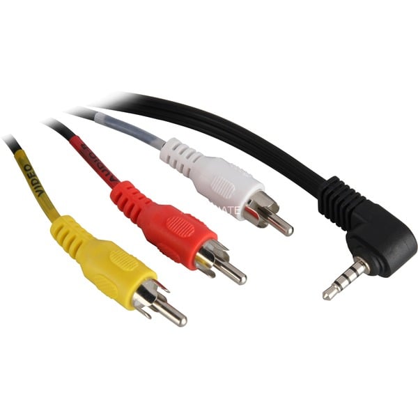 Cinch Stecker RCA schwarz auf 3,5mm Klinken Stecker Audiogeräte rot/weiß für Hi-Fi Receiver Y-Kabel ecabo 1,5m Stereo-Kabel 3,5mm Klinke auf 2 x Cinch Stereo-Anlagen 