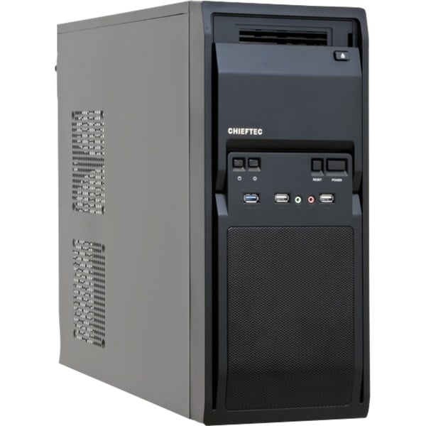 Chieftec LG-01B-OP PC-Gehäuse – ATX, Schwarz, Mit USB 3.0 & 2.0, Schraubenlosen Schächten & Lüfterhalterungen