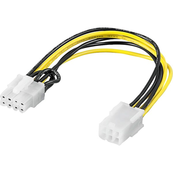 Delock Kabel PCI Express Stromversorgung 6 Pin Buchse > 2 x 8 Pin Stecker 83433 