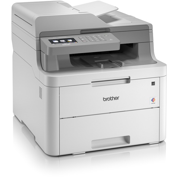 Brother DCP-L3550CDW, Multifunktionsdrucker grau/anthrazit, USB, LAN, WLAN, Scan, Kopie