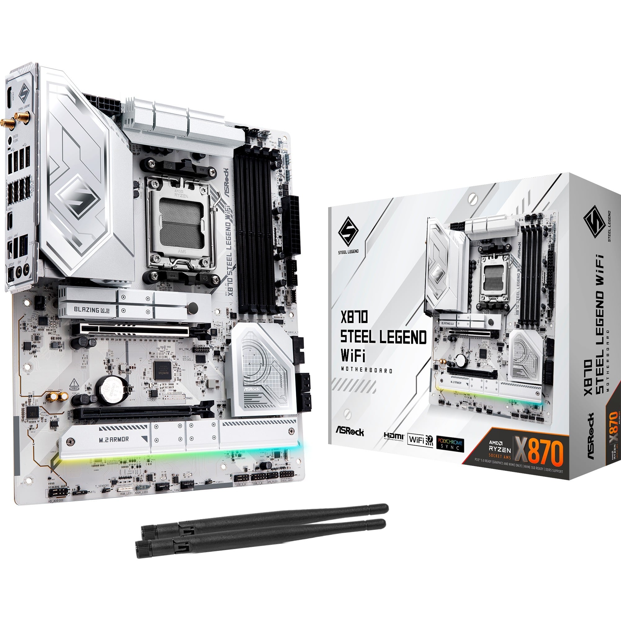 X870 Steel Legend WiFi, Mainboard