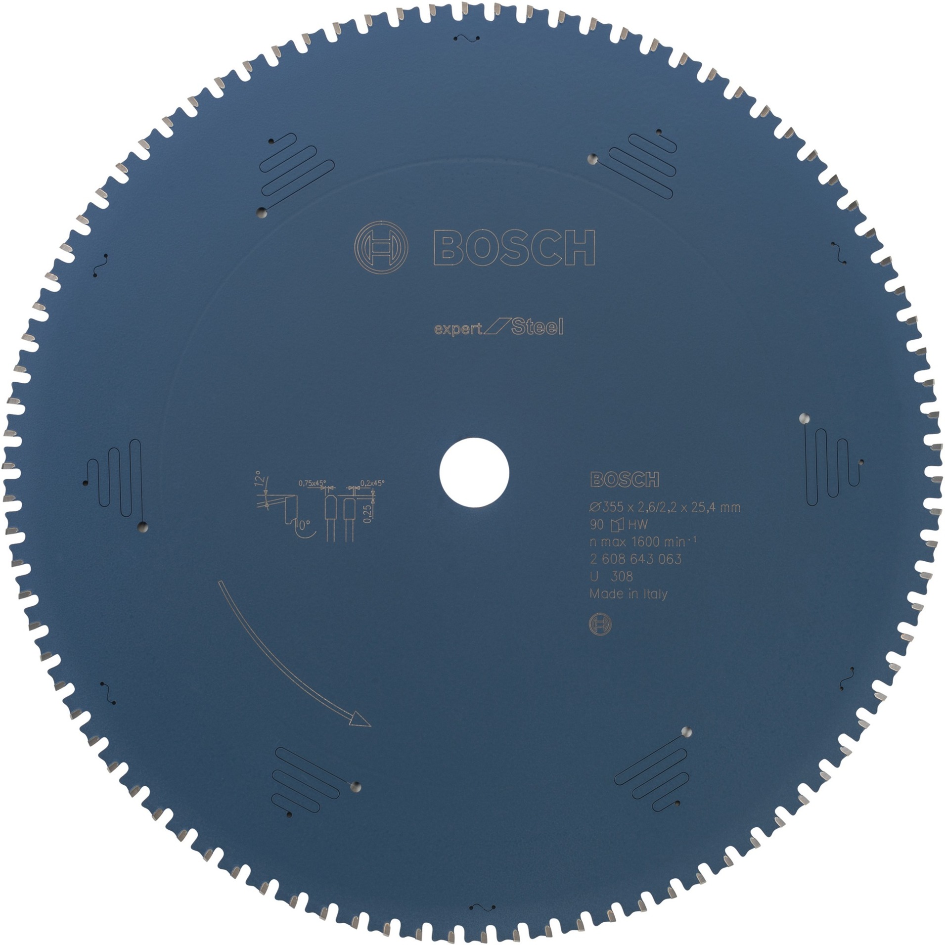 EXPERT Steel Kreissägeblatt, Ø 355mm, 90Z
