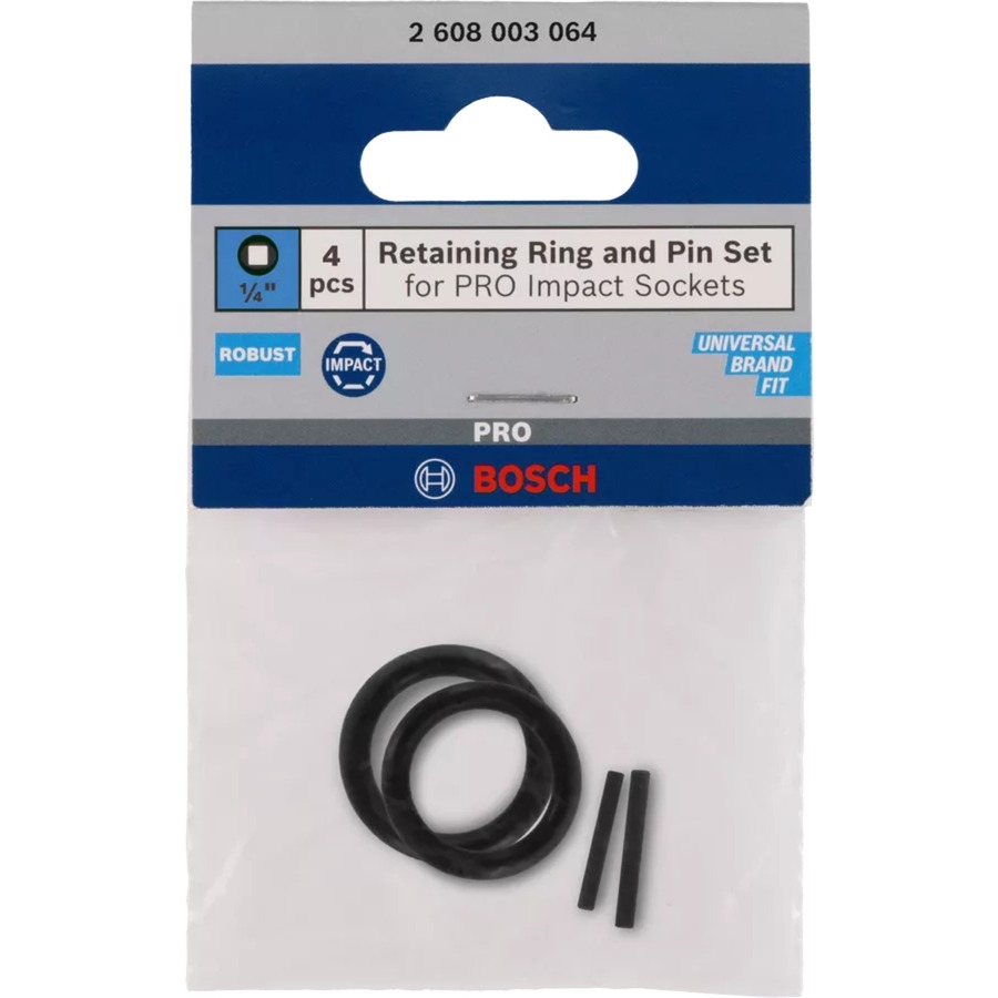 Set Haltering und Stift, für PRO Impact Steckschlüssel 1/4", Sicherung