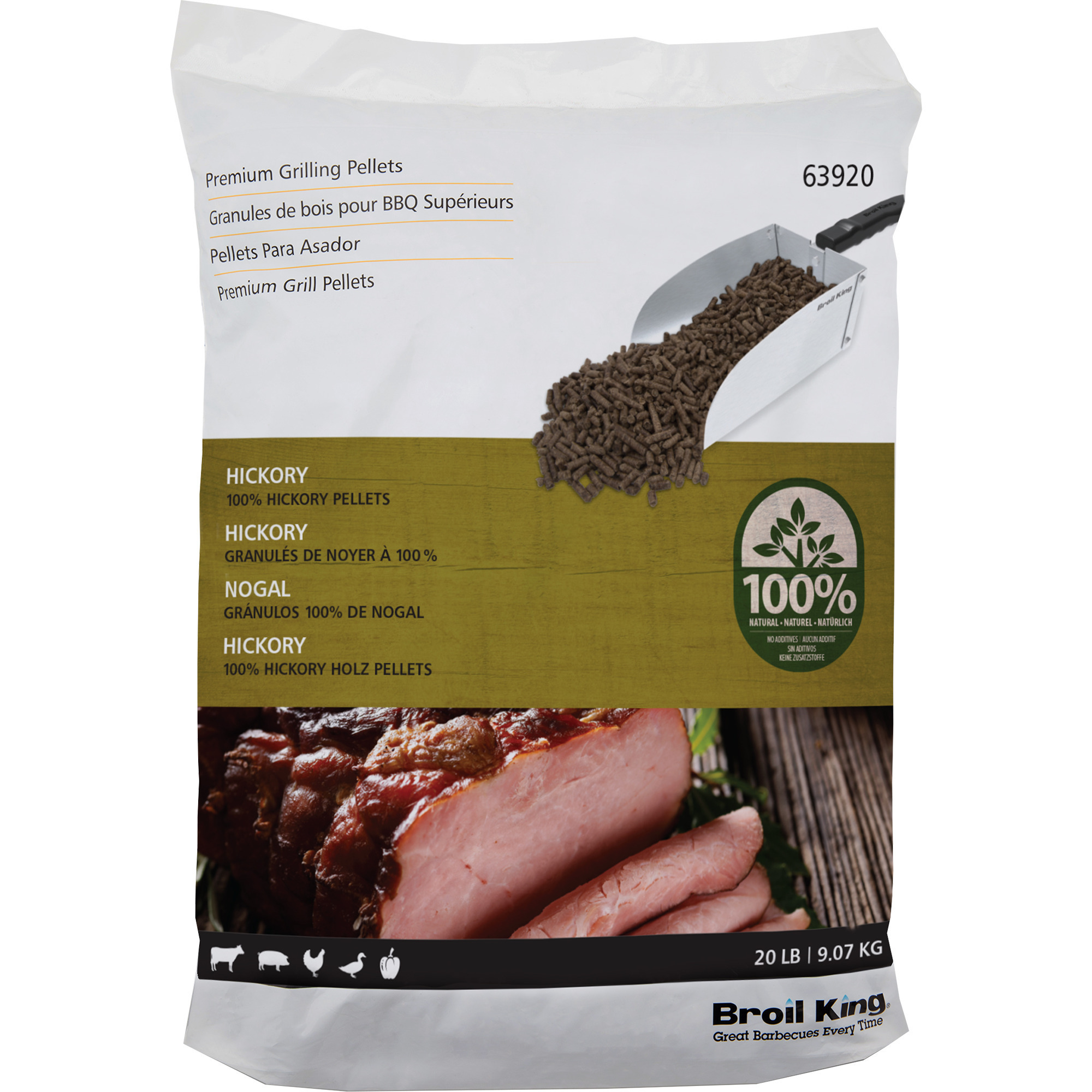 Hickory Blend Grillpellets 9kg, Brennstoff