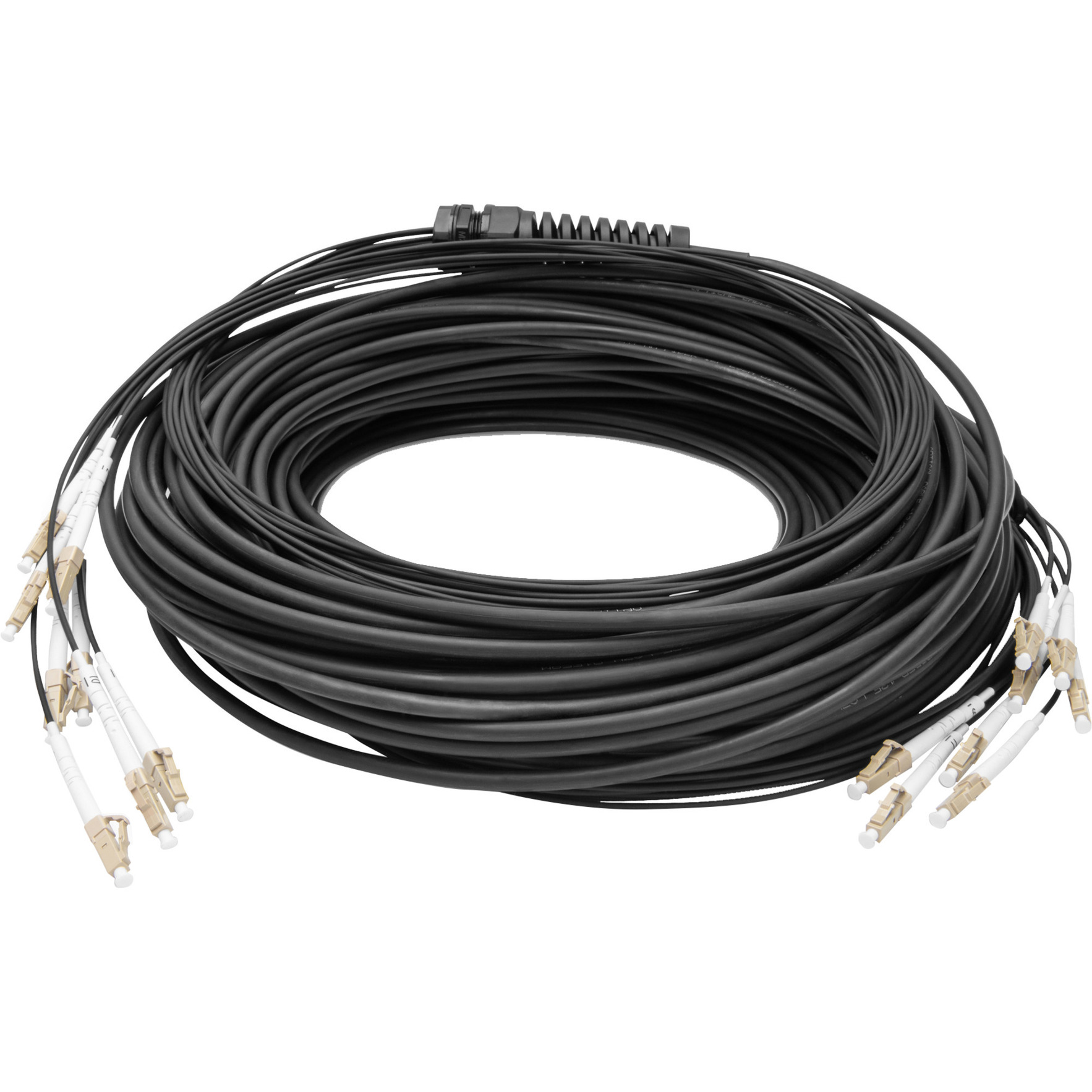 Glasfaser Universal Breakout Kabel, Duplex, LC/UPC Stecker, Multimode OM4