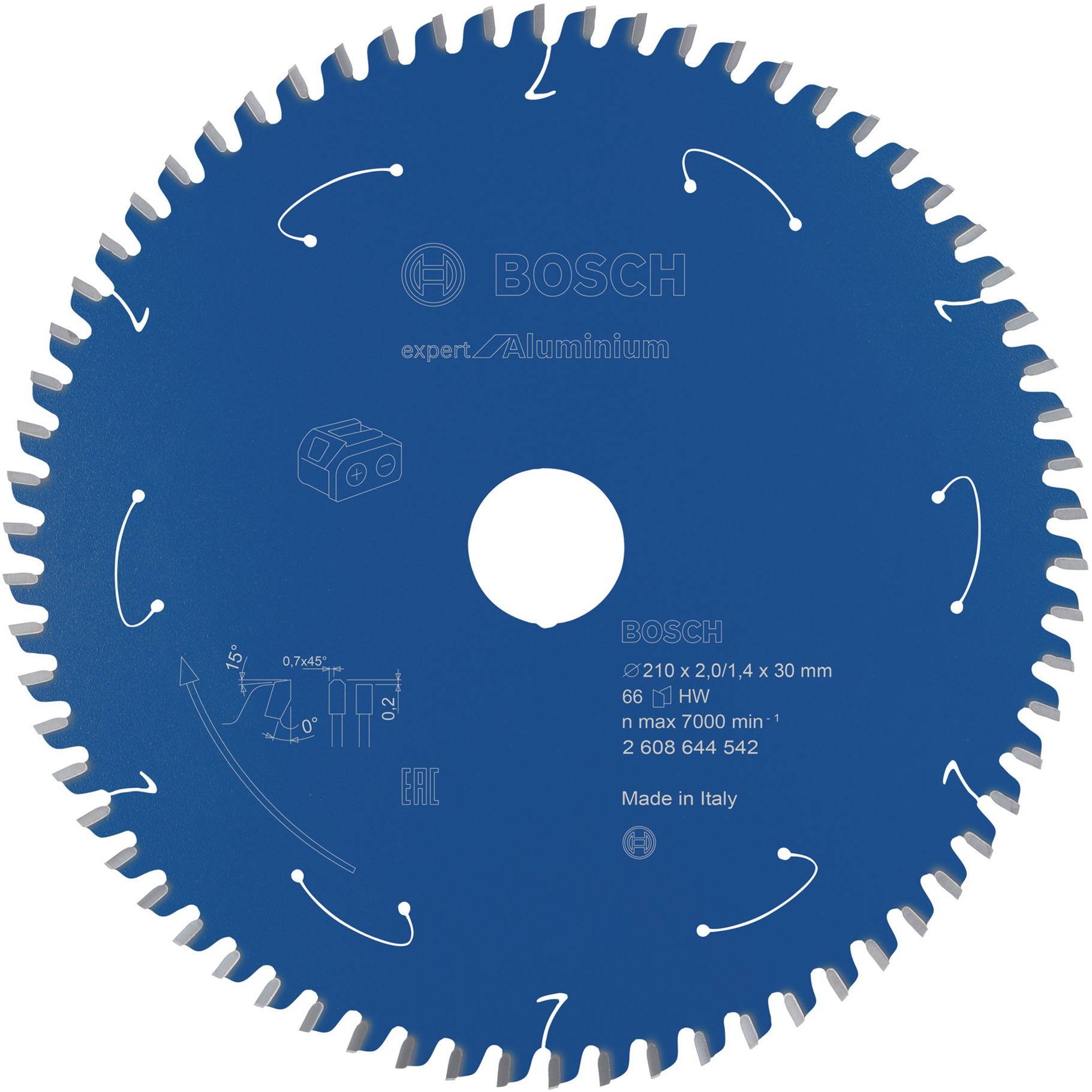 Kreissägeblatt Expert for Aluminium, Ø 210mm, 66Z