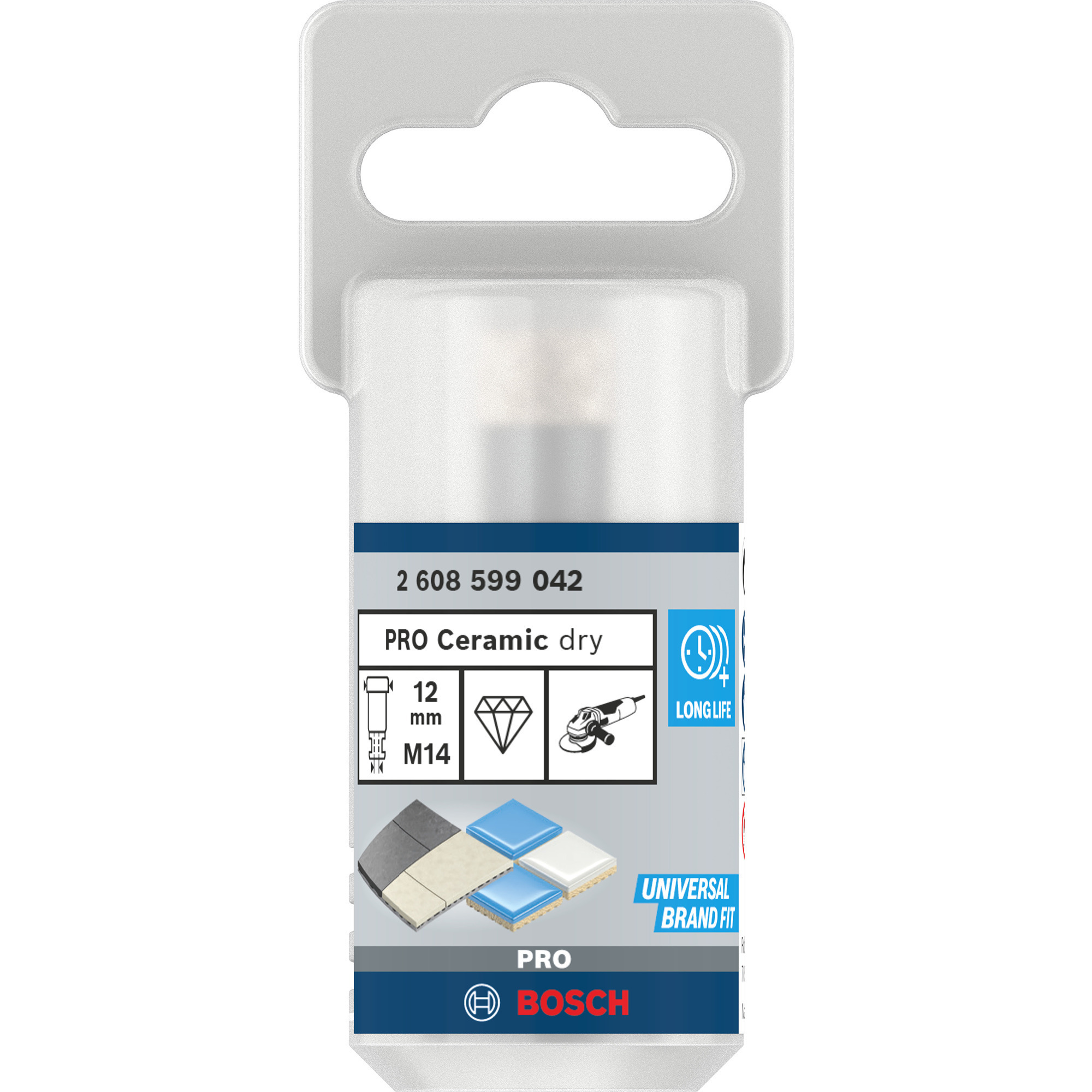 PRO Ceramic dry Bohrkrone, Ø 12mm, Bohrer