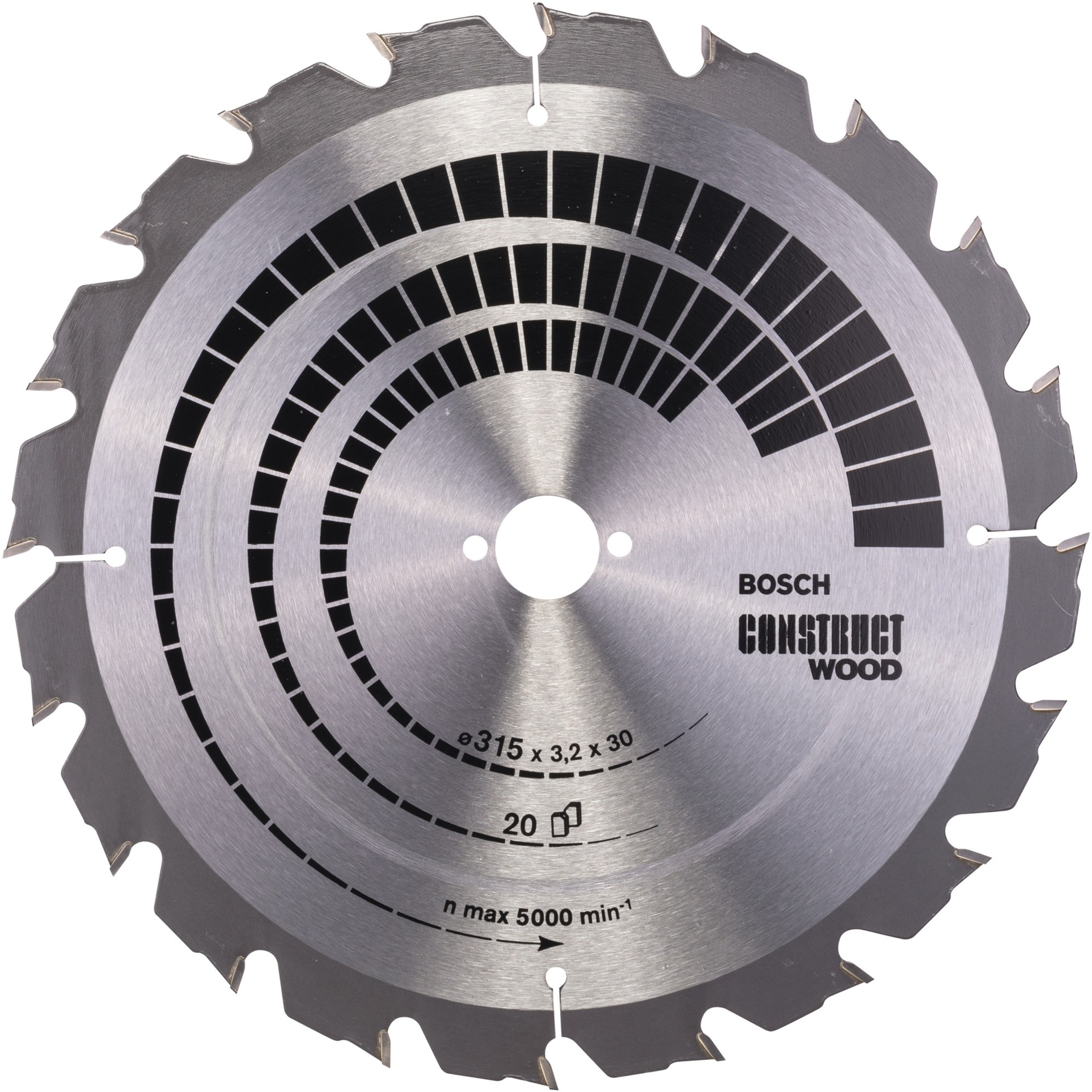 PRO Construct Wood Kreissägeblatt, Ø 315mm, 20Z