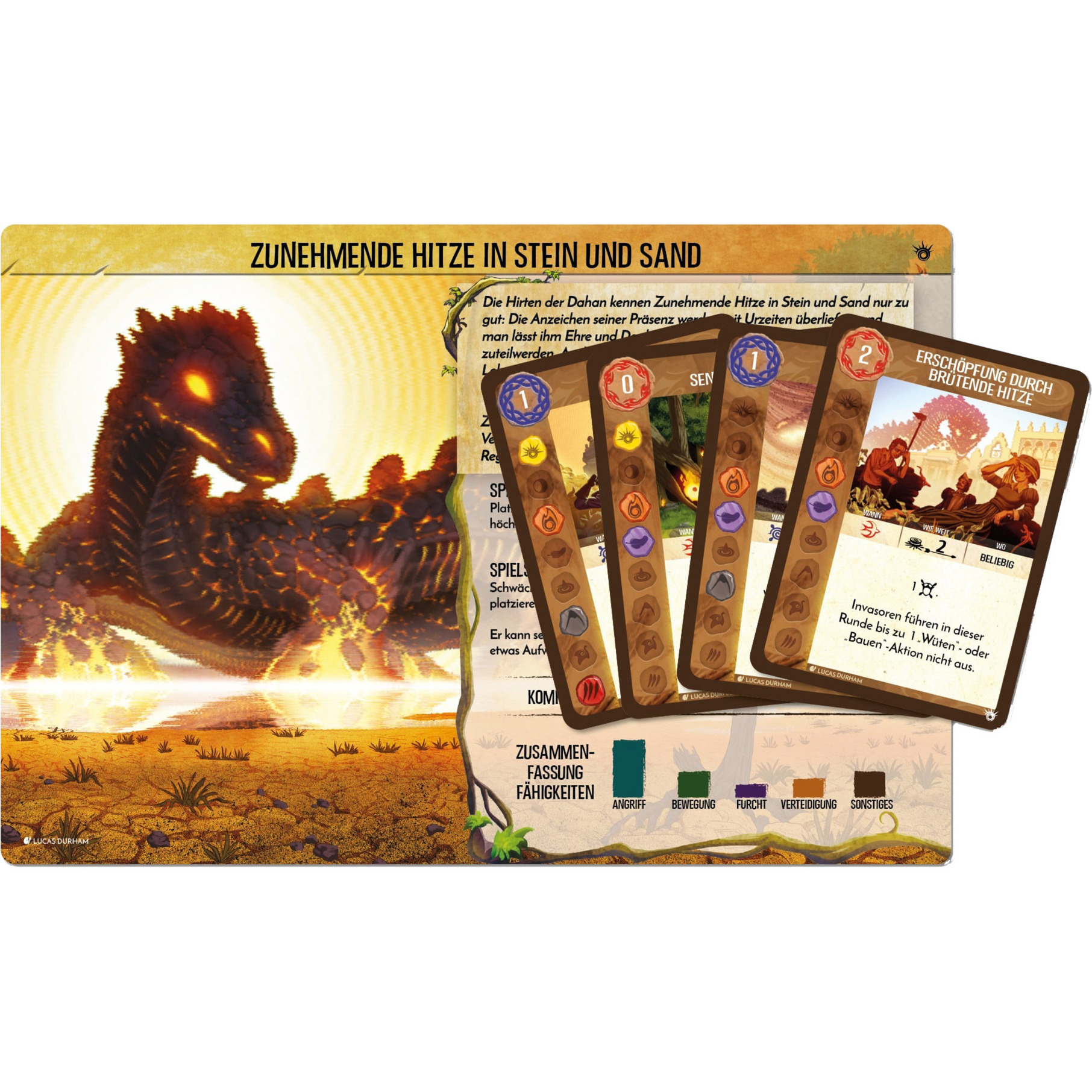 Spirit Island: Zunehmende Hitze in Stein und Sand, Brettspiel