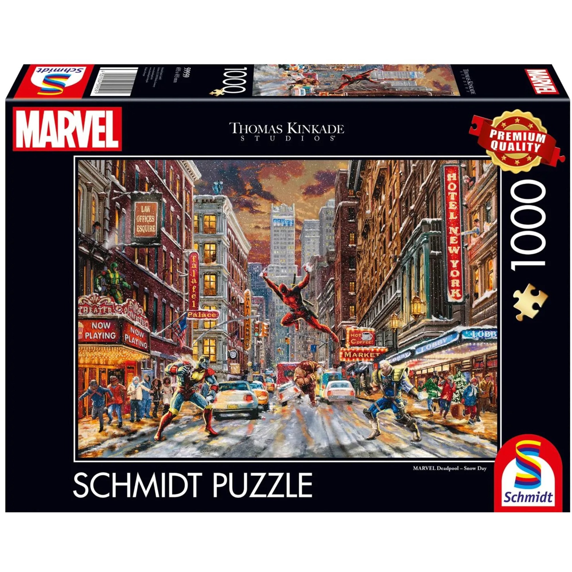 Thomas Kinkade Studios: Marvel - Deadpool, Snow Day, Puzzle