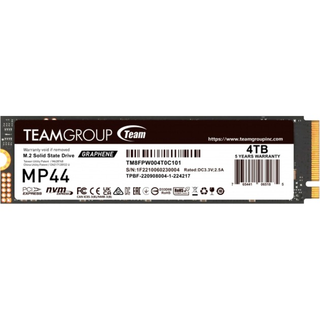 Team Group MP44 4 TB, SSD | 04711430800110 Team Group MP44 4 TB, SSD | 04711430800110