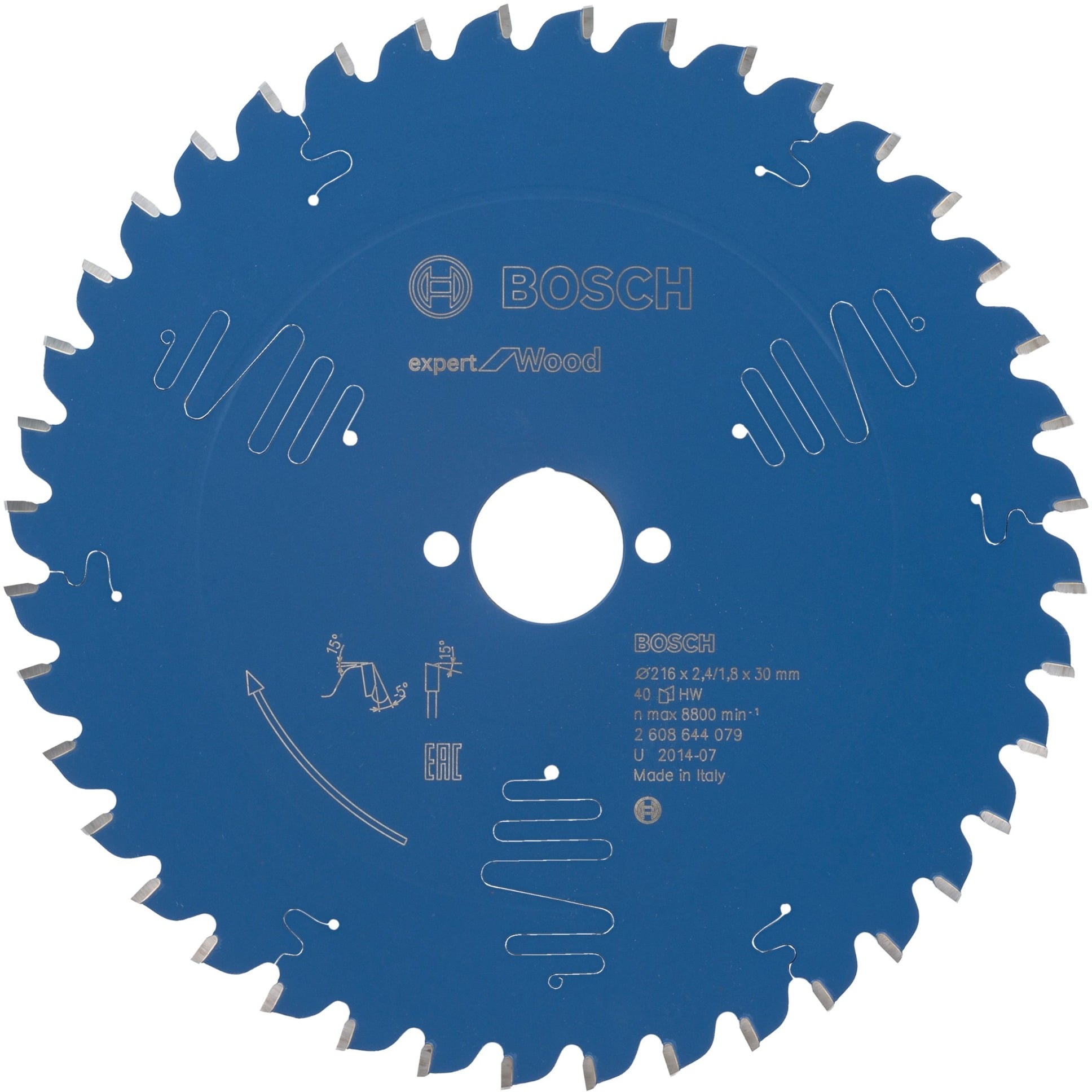 EXPERT Wood Kreissägeblatt, Ø 216mm, 40Z