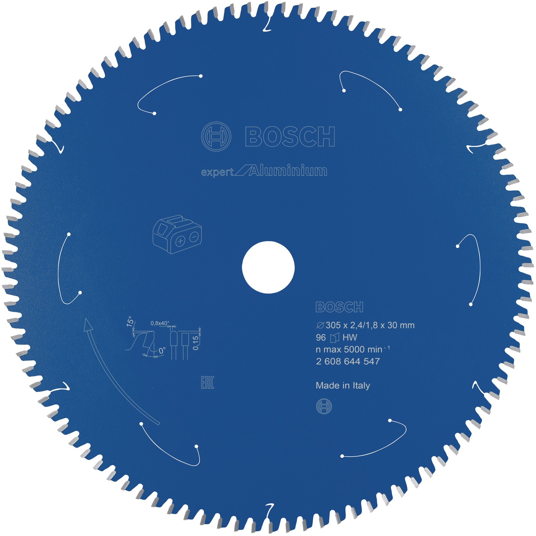 Kreissägeblatt Expert for Aluminium, Ø 305mm, 96Z