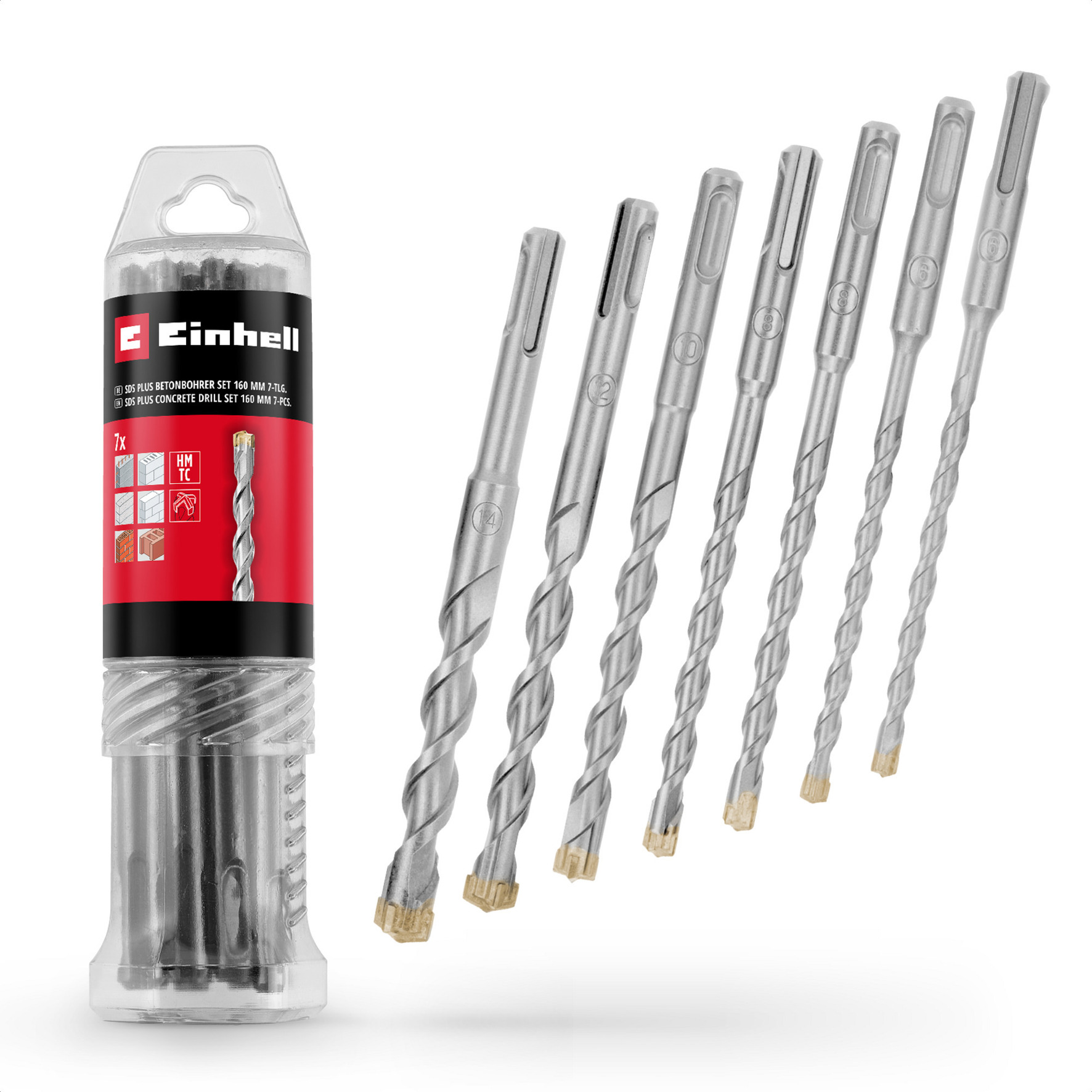 Hammerbohrer-Satz SDS-plus, Ø 6-14 mm
